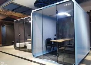  Silence Meeting Portable Soundproof Booth Multifunction With 6 Seating Manufactures