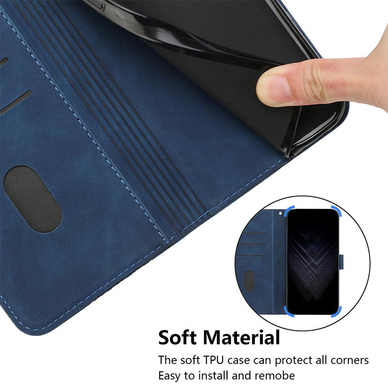Multifunctional Strong Magnetic Flip Series PU Leather Case for iPhone 15 Promax