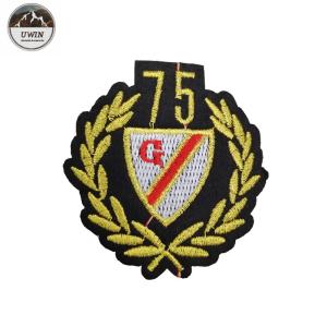 Letter Beads Iron On Embroidered Patches Merrowed Border Customized Size