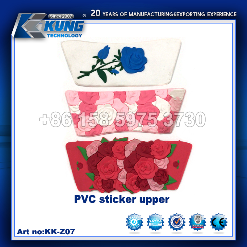 PVC Sticker Shoe Upper Pattern Waterproof For Slipper Making