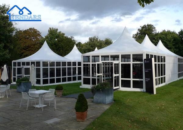 Water Proof, UV Resistance, Fire Retardant High Peak Marquee Pagoda Tent For