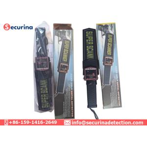 High Brightness LED Hand Held Security Metal Detector Wand Quick Body Scanning