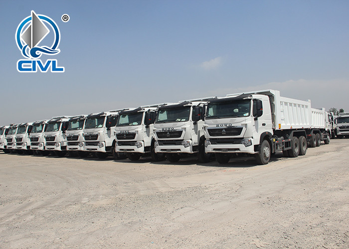 Sinotruk China New HOWO 371hp Tipper 25 Tons Dump Truck In Lower Fuel Consumption diesel fuel type color white