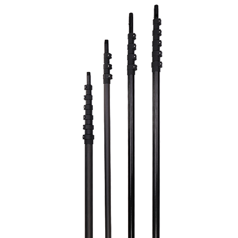 CFR Nylon Clamp Telescoping Carbon Fiber Pole 10ft For Windows Cleaning