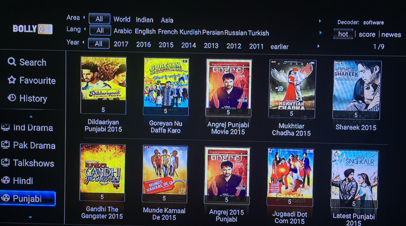 Indian Pakistan IPTV with india LIVE TV ,Bangladesh channels and Bolly-tube VOD movie