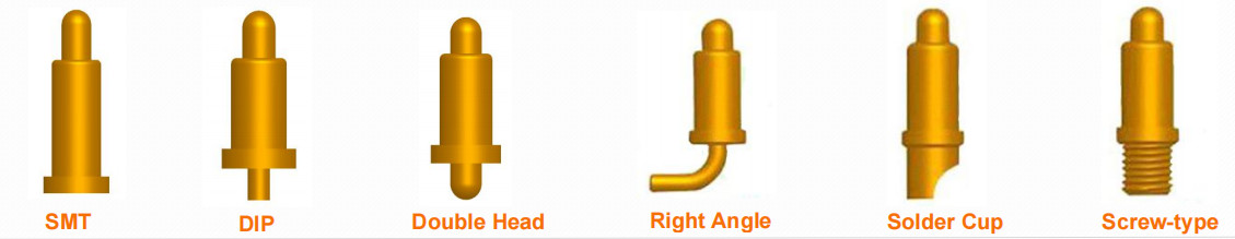 Brass Spring Contact Probe 1A Spring Loaded Probes Doule Head For LED