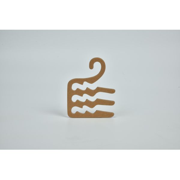 Eco Friendly Recycled Cardboard Hooks Customizable Size J Hooks For Garments