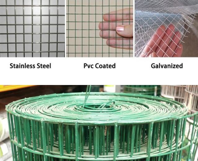 Green PVC Coated Welded Wire Mesh Fencing
