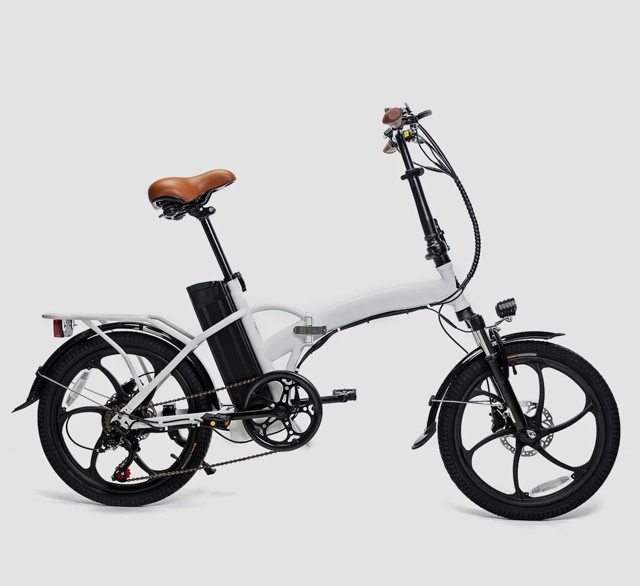 Adult Electric Folding Bike 20 Inch 6 Speed 36V 250W E Bike With LCD Display