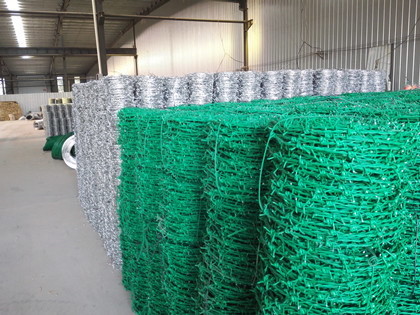 Rustproof Double Wire Twist Braided 12 Gauge Barbed Wire Coil BWG12xBWG12