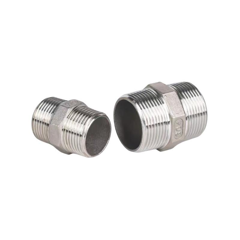 Ss 304 &amp; SS316L BSPT/NPT/BSPP Hex Nipple