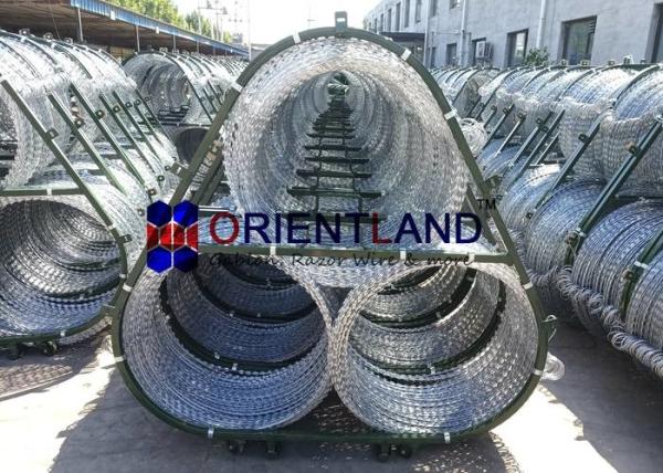 Concertina Razor Wire Fence For Rapid Deployment System 2.5mm Diameter Triple