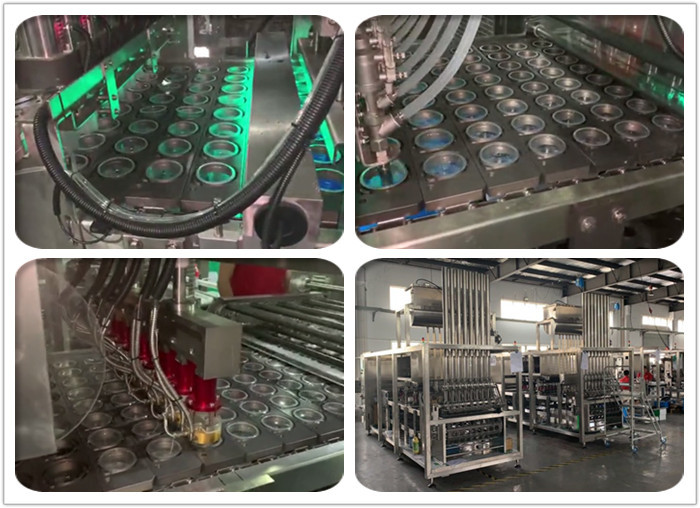 SUNYI 6000pcs/H Plastic Cup Filling Sealing Machine