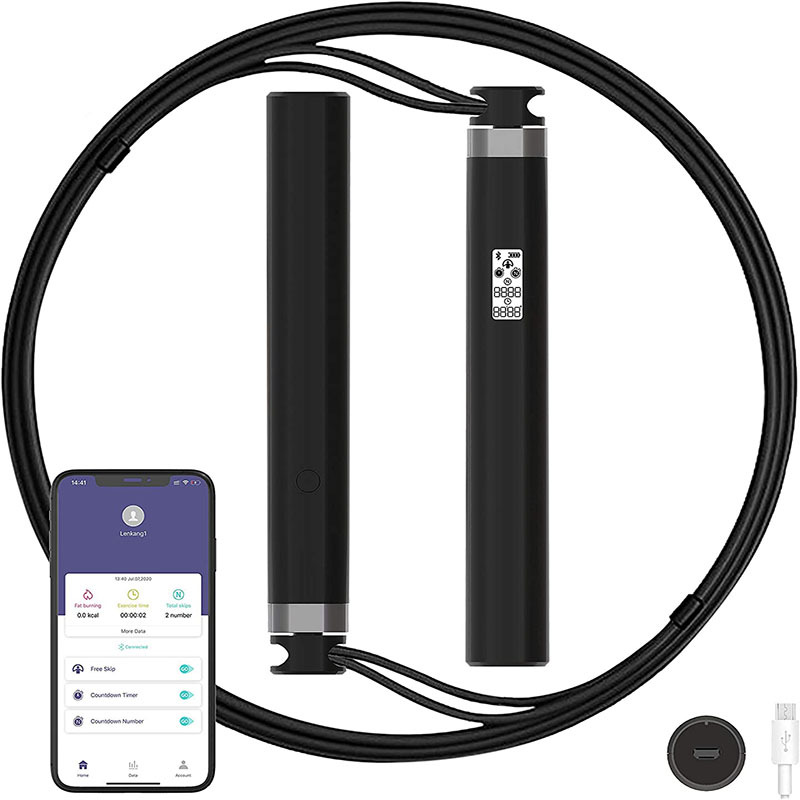 Bluetooth Skipping Rope With Counter Sports Direct LCD Screen Anti Skid