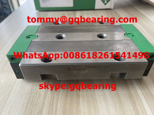 Gcr15 Recirculating Roller Bearing Carriage RWU45-E-SMDS-L-V3-G2 Block height 60mm