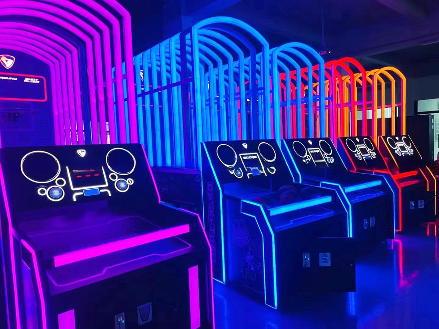 Dreamland Exclusive Design Coin Operated Luxury Slam King Basketball Machine For Indoor Amusement Park
