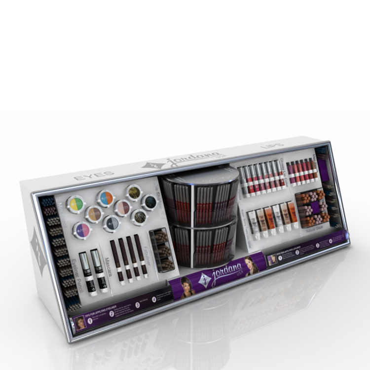 Countertop PVC Foam Board Display Stand For Eyeliner Pencils