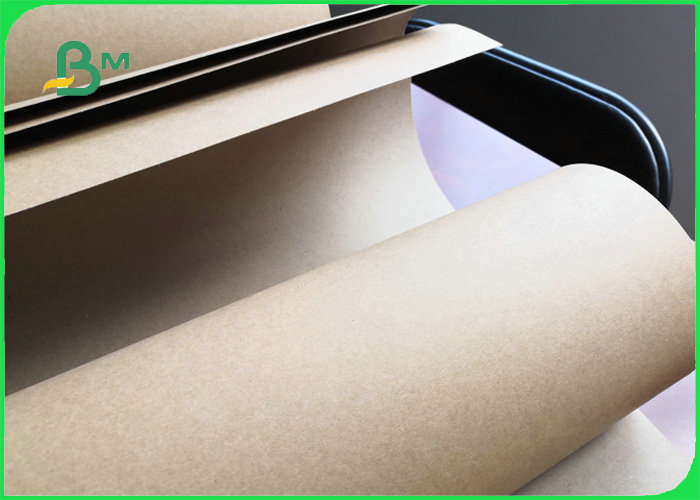 FSC Natural Brown Craft Liner Board Paper For Takeaway 250 - 450gsm 70 * 100cm