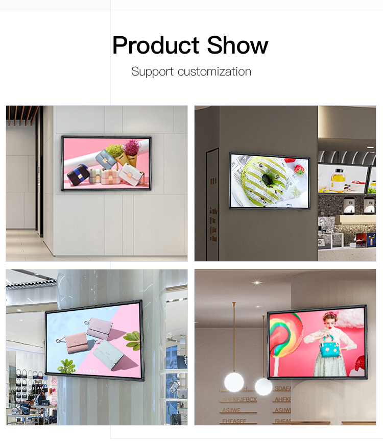 Wall Mounted Infrared Touch Screen Signage For Advertisement 65 Inch