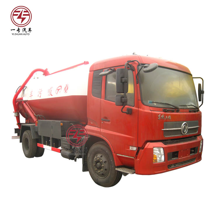 110 Kw Euro 4 Diesel Mini Vacuum Sewage Suction Truck for Manual Sewage Disposal