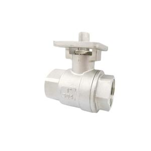High Platform CF8 CF8m 1 Inch 2PC Ball Valve with Mountain Pad ISO 9001 Standard