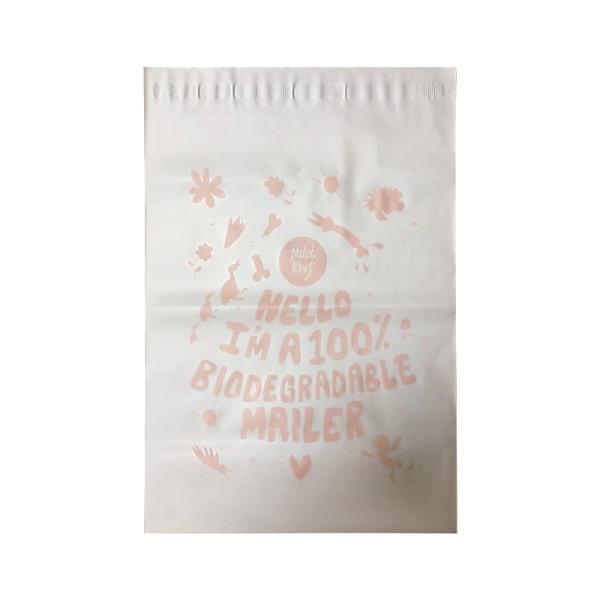 Eco Friendly Degradable Shipping Pouches Tear Resistant Pink/Green Waterproof