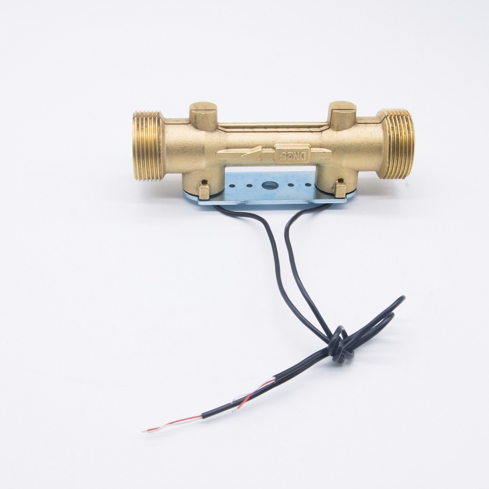 Yellow Water Meter Fittings Ultrasonic Heat Meter Body Dn25 Miniature For Brass Pipe