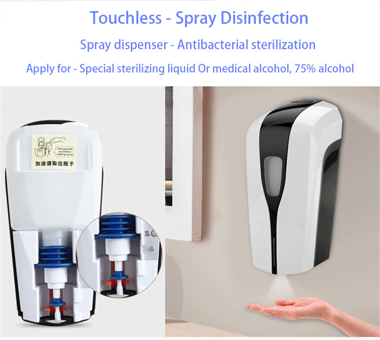 Hospital Electric Smart Sensor Free Standing Alcohol Gel Dispenser foaming hand wash dispenser