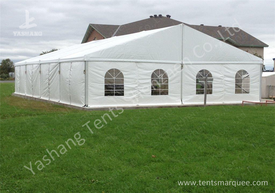 White Soft Water proof PVC Fabric large outdoor canopy tent , 100% utilization