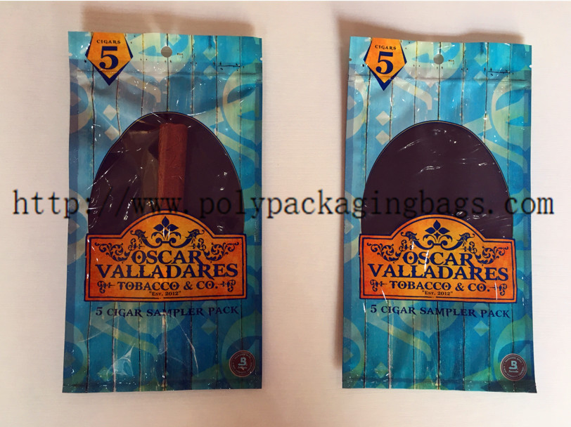 Humidified Cigar Pouches For Panatella / Perdomo Cigars / Cigars Packaging Wraps Cigar Humidor Bags