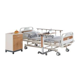 China Aluminum Alloy Guardrails 2 Function Hospital Bed Folding on sale