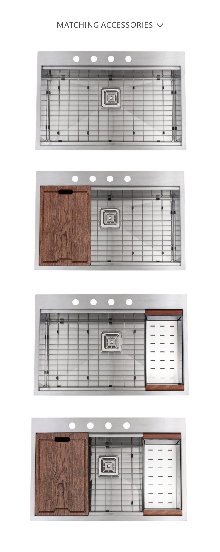 Brushed 16 Gauge Top Mount Stainless Steel Farmhouse Kitchen Sink 33 X 22