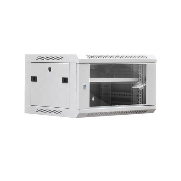 Outdoor Waterproof 9U Wall Mount Network Server Rack , SPCC Metal Data Center
