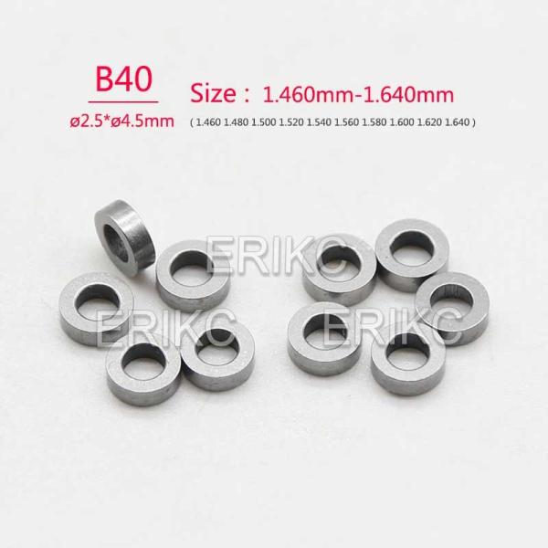  ERIKC Diesel Injector Shim B40 Common Rail Adjust Gasket Kit Spring Washer Shims Size: 1.46-1.64mm for Bosch Manufactures