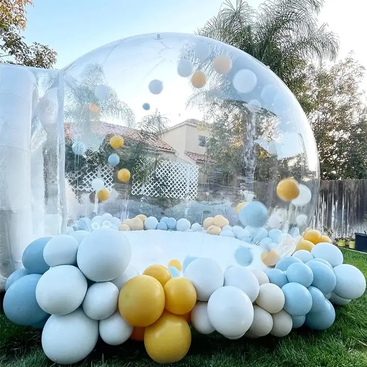 Dome Bubble Tent Transparent Inflatable Bubble Balloons House Kids Party Balloons Fun House Giant Clear Inflatable Crystal Igloo