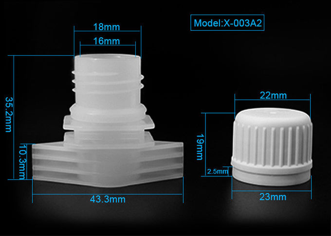 Drop Pour Size 16mm Double Gaps Plastic Spout Cover