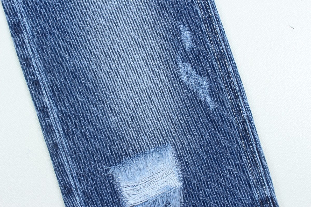 Wholesale 7000 Meters Stock 10.5 Oz 100% Cotton Rigid Denim Jeans Fabric