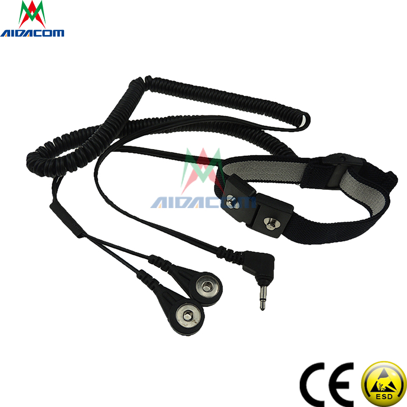 Reusable Anti Static Wrist Straps With Grounding Wire Alligator Clip