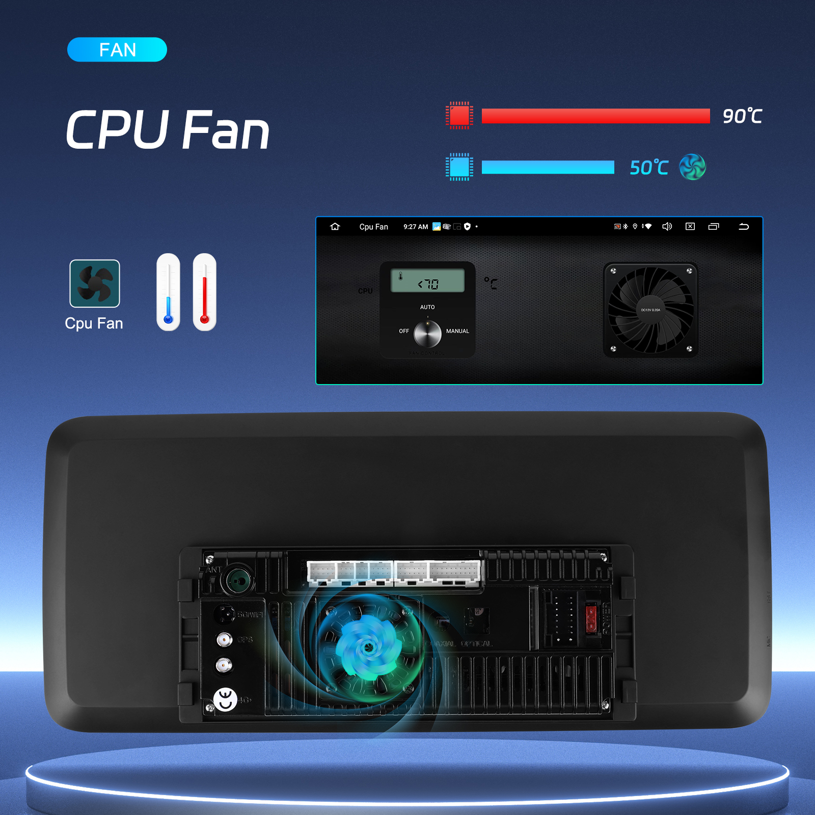12.3 inch Android 11 4 64GB 4g Car Stereo Navigation GPS Car DVD Radio for Dashboard