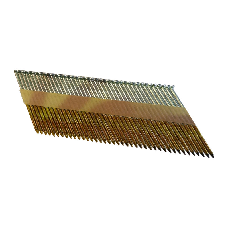 House Construction Collated Framing Nails Clipped D Head Strip 75mm 3.1mm 33 Degree
