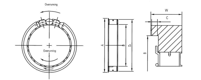 FWD331808BRB BRS BRB Motorcycle Freewheel Bearing One Way Clutch FWD331808BRS