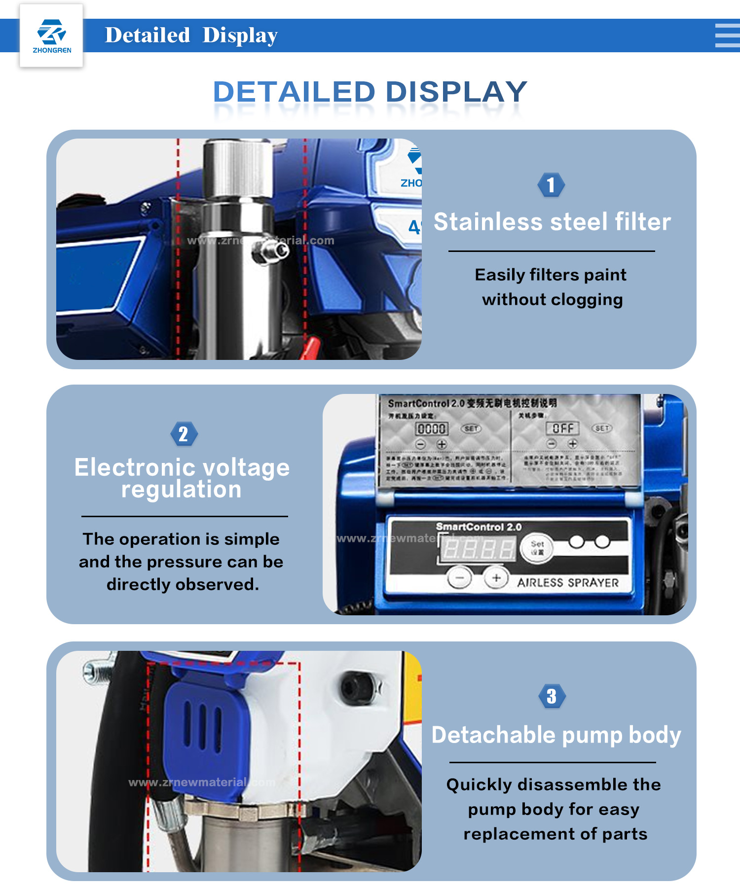 High Performance Electric Airless Sprayer Wall Paint Airless Paint Sprayer Equipment OEM