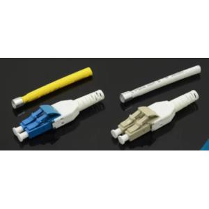 LC / APC Duplex Connector Single Mode Green Housing 0.9/2.0/ 3.0mm With Uniboot