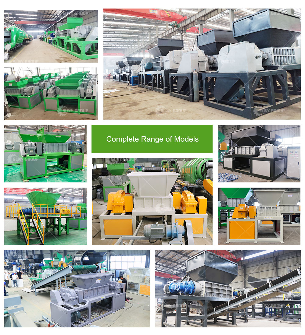 PLC Controlled Metal Sheet Shredder Double Shaft Shredder for Scrap Crushing