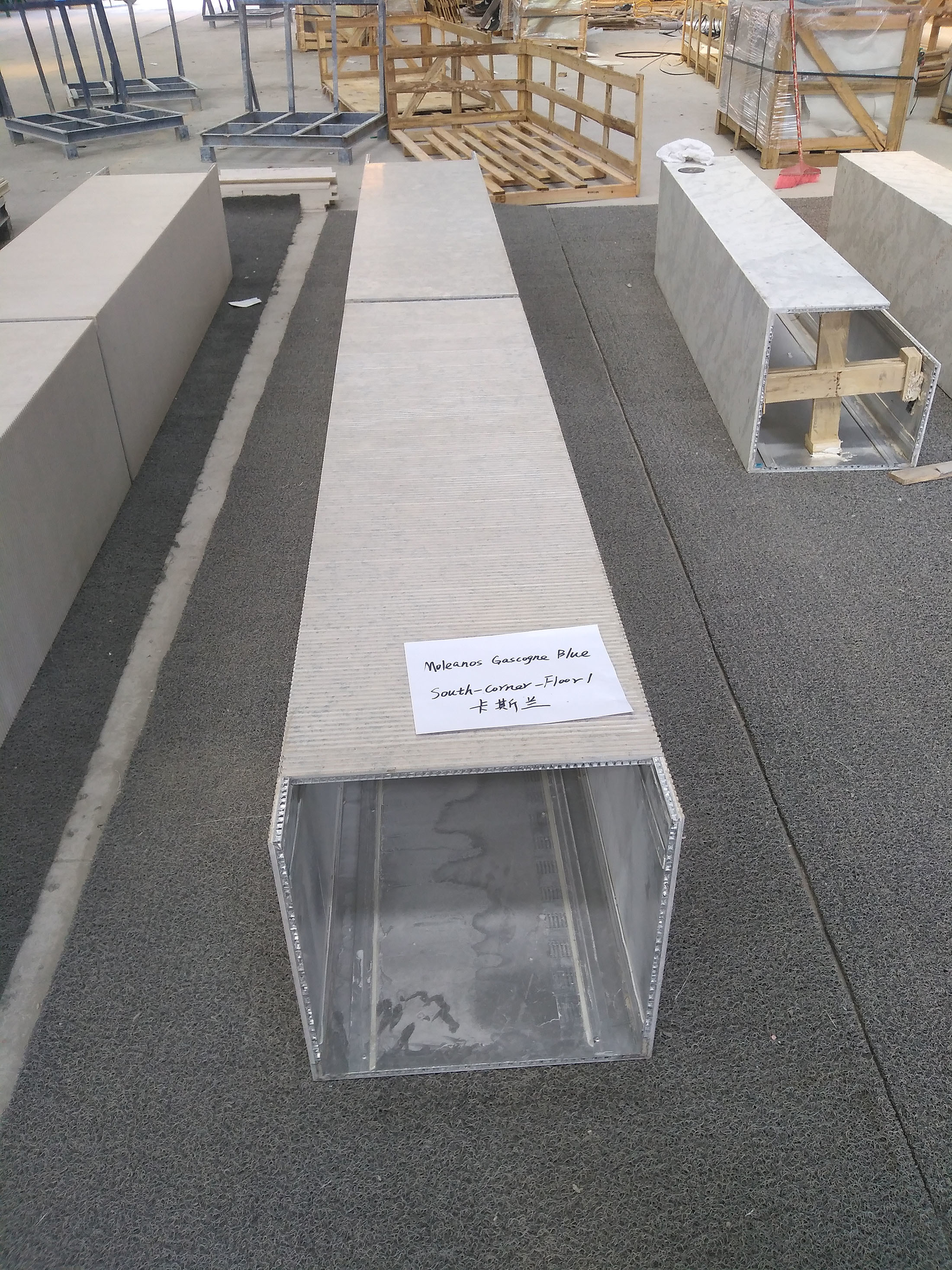 Shockproof Flat Edge Eased Edge Lightweight Stone Panels