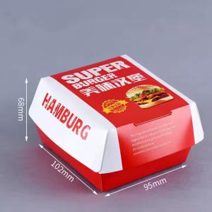 Recyclable Biodegradable Clamshell Burger Boxes Eco-Friendly Bagasse Fast Food