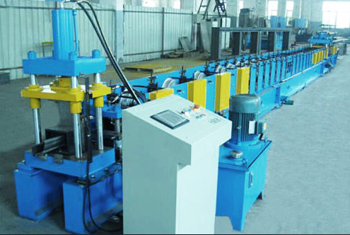 0.8-1.2mm Thickness Galvanized Steel Door Frame Roll Forming Machine With 20 Stations