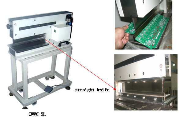 Motorized V Cut Pcb Separator Machine Pneumatically Driven Pcb Depanelizer
