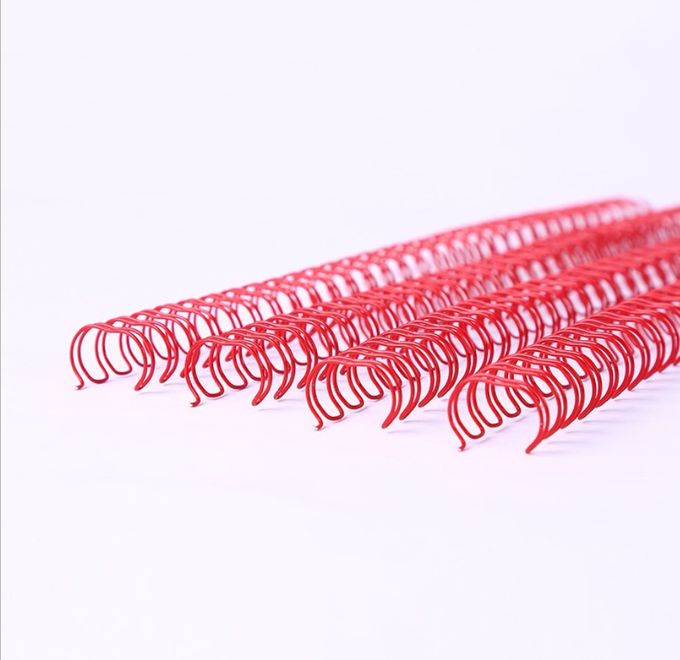 Nylon Coated 1/4" T0.7mm Double Loop Binding Wire For Notebook
