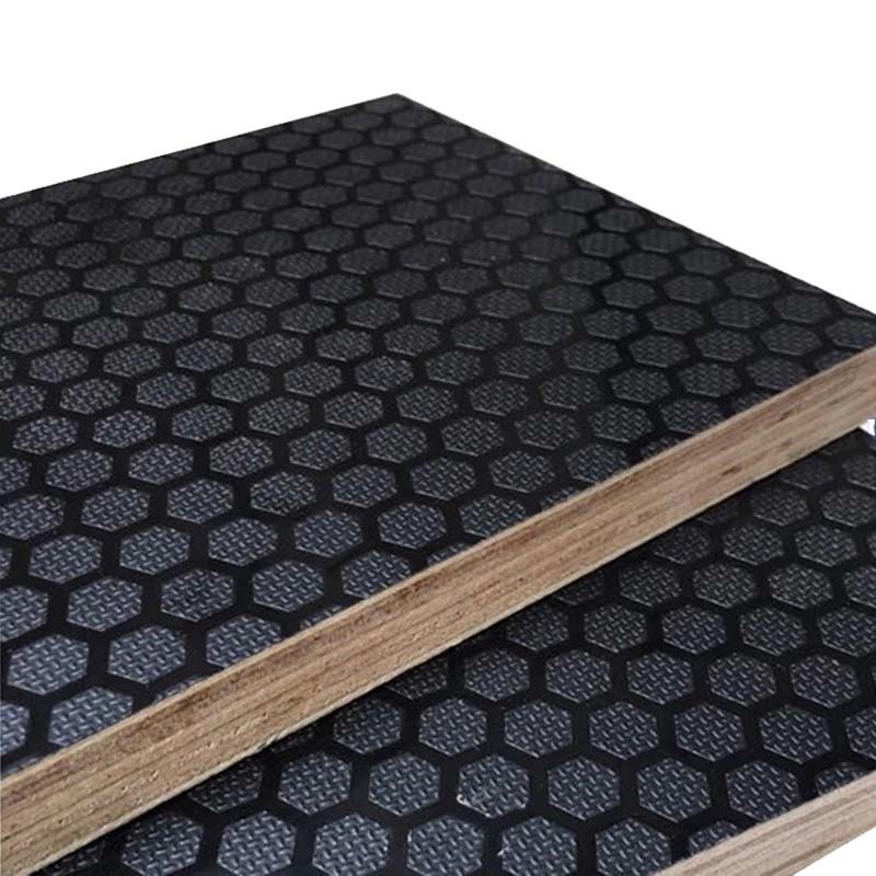 Moisture Resistance Hexagon 9mm Anti Slip Plywood Sheets